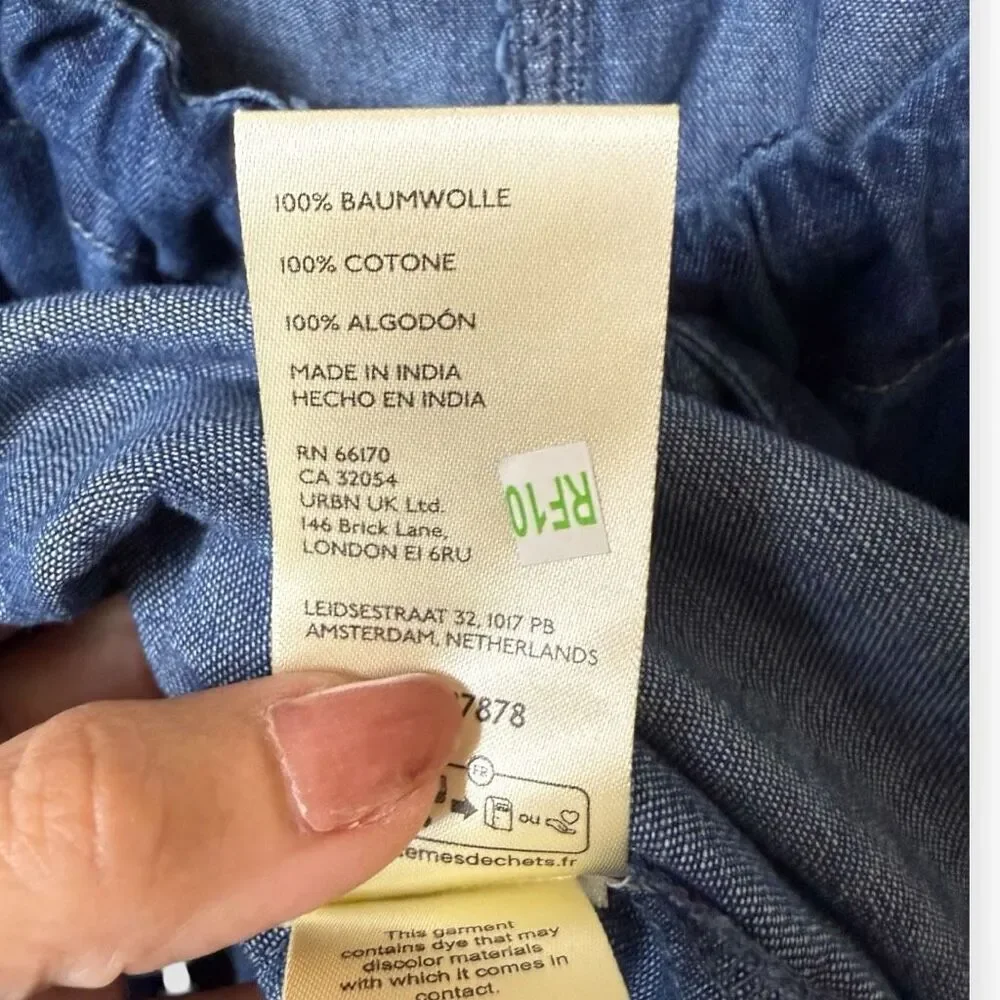 We The Free Freebird Shortalls L Romper - Picture 9 of 11